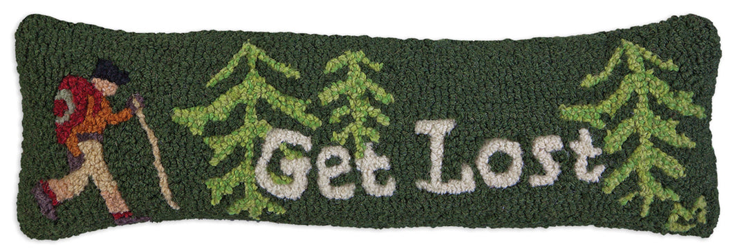 Get Lost Hooked Pillow